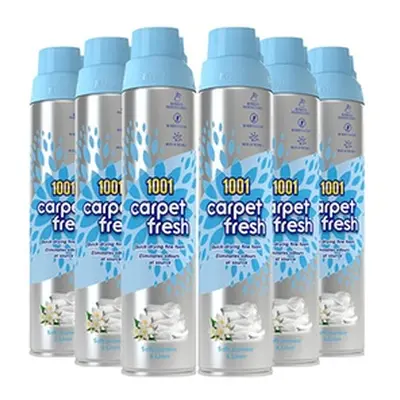 Pack of Six Carpet Fresh Soft Odour Remover Spray 300 ml