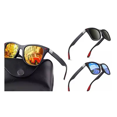 Sunglasses with Polarised Lense, Blue,Two