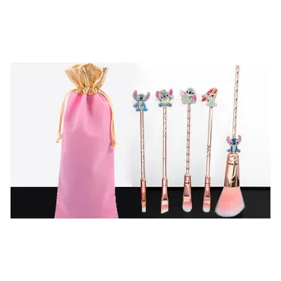 Five Pieces Stitch-Inspired Makeup Brushes Set