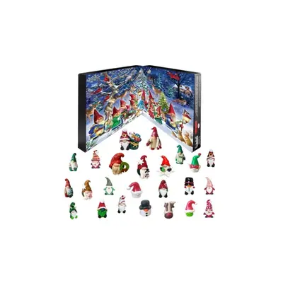 Christmas Gnome Advent Calendar with 24 Figurines