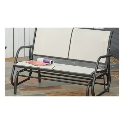 Outsunny Two-Person Glider Rocker Bench