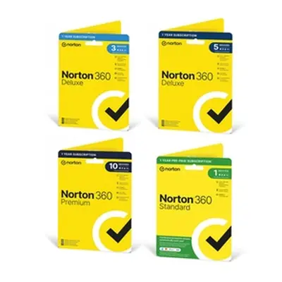 Norton 360 2024 1 3 5 or 10 Device 1 Year, 5 Device for 1 Year