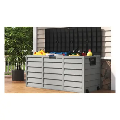 Large Water-Resistant Garden Storage Box with Wheels