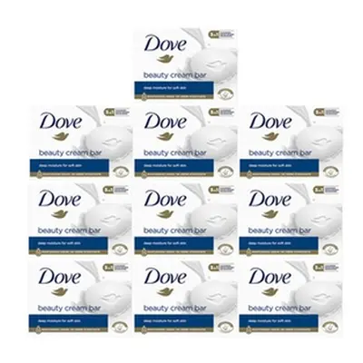 10 Packs of Dove Original Beauty Cream Bar with Deep Moisture