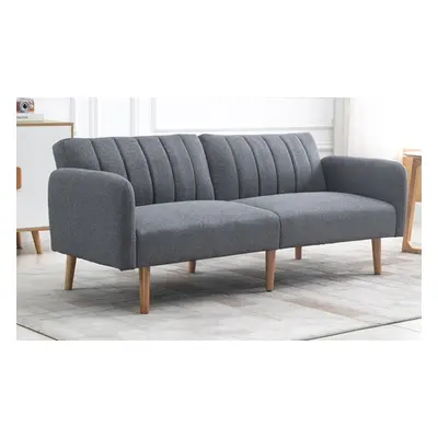 HomCom Two Seater Sofa Bed with Adjustable Backrest