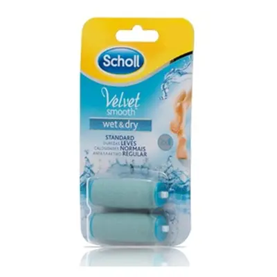 Scholl 2-Pack Velvet Smooth Wet and Dry Refill Rollers