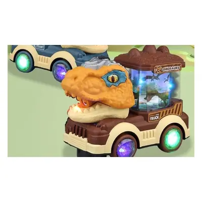 Interactive Dinosaur Car Toys, Green Triceratops