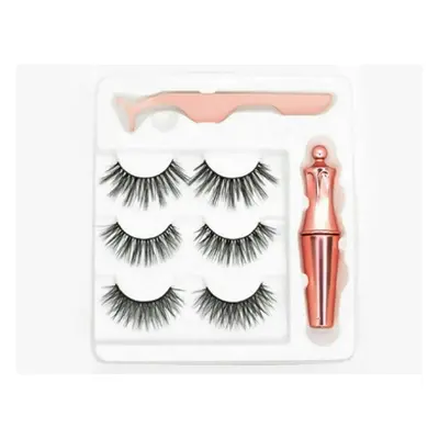 Black False Reusable Magnetic Eyelashes Set