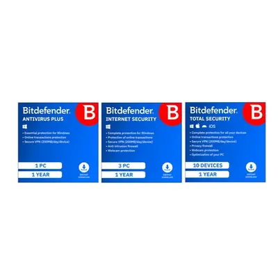 BitDefender, Internet Security 3 PC 1 Year