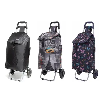 Hoppa 57Ltr Lightweight Shopping Trolley, Cities