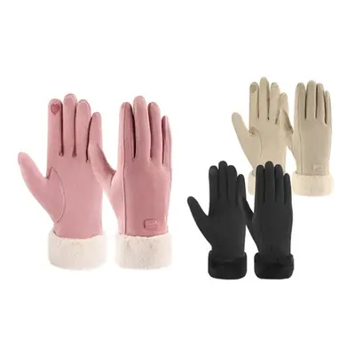 Women'sElegant Touchscreen Gloves, Rose,One