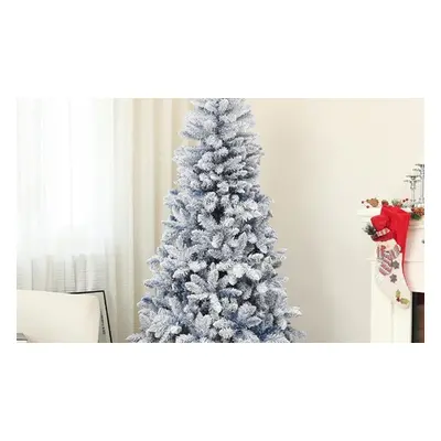 5ft Artificial Christmas Tree with Tips, Snow Frosted Tips