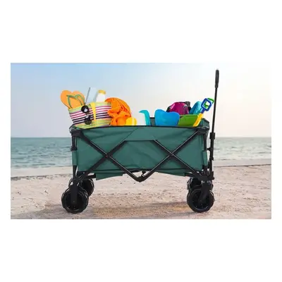 Outsunny Outdoor Folding Garden Trolley on Wheels