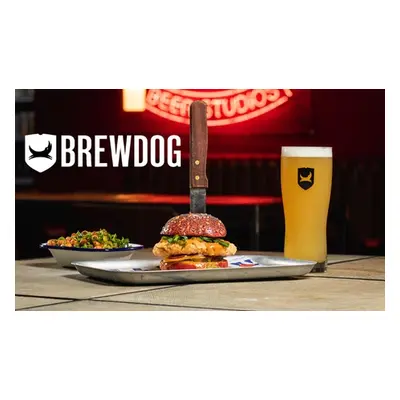 For Two, BrewDog Burger and Fries with Two Pints of Beer