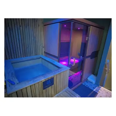 YOU-NIQUE Fire and Ice package Infra Red Sauna Ice bath & Salt Room for two