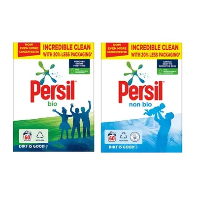 Persil Washing Powder 3kg, Non-Bio,Two Packs