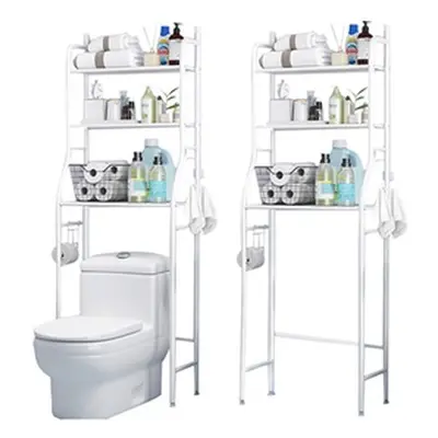 3-Tier Metal Bathroom Organiser Over Toilet Rack Storage Shelves