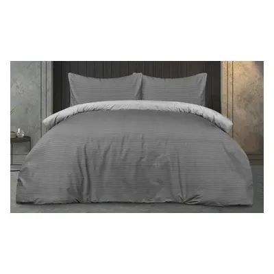 Pinstripe Complete Duvet Set, King Pinstripe Complete Set ,Rust