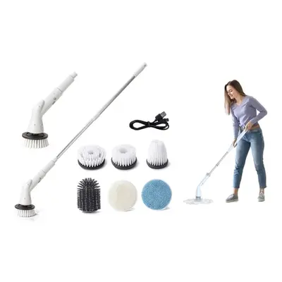 Electric Spin Scrubber with Six Replaceable Brush Heads