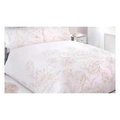 Metallic Floral Duvet Set, Super King