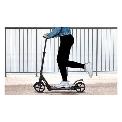 HomCom Teens Height Adjustable and Foldable Scooter,AA1-060BK Homcom Folding Kick Scooter Teens 