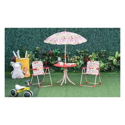 Outsunny Kids Outdoor Dining Set with Parasol