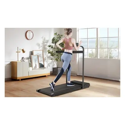 Two-in-One Foldable Treadmill,Pink