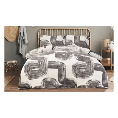 Reversible Elemental Geo Duvet Set, King