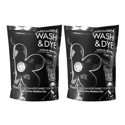 Dylon Wash & Dye Fabric Dye Intense Black, Four