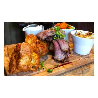 For Four, Sunday Roast with Chicken Sirloin Beef or Pork & Wine