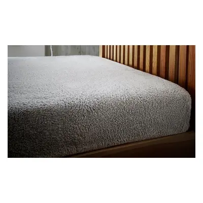 Gaveno Cavailia Teddy Bear Fleece Thermal Soft Fitted Sheet, Single,Charcoal