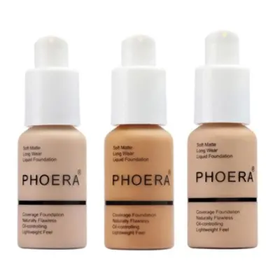 Phoera Full Coverage Make-Up Foundation 30ml, Buff Beige 104,One