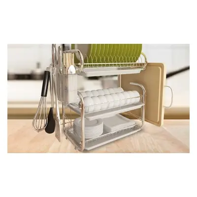 Three Tier Dish Drainer Storage Stand