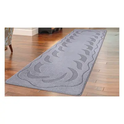 Non-Slip Gel-Back Door Entrance Mat, 80cm x 150cm,Silver