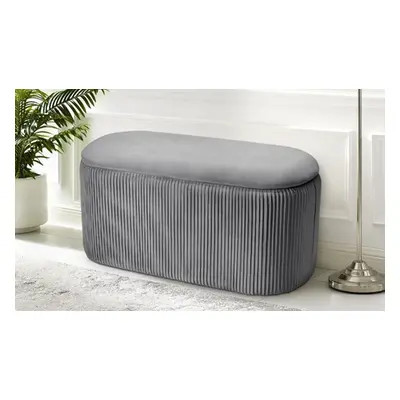 Modern Pleated Storage Ottoman