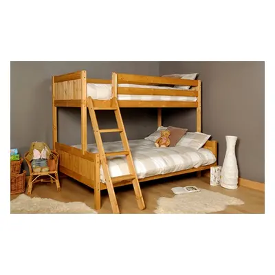 Triple Bunk Bed with or without Mattresses, Frame only,White