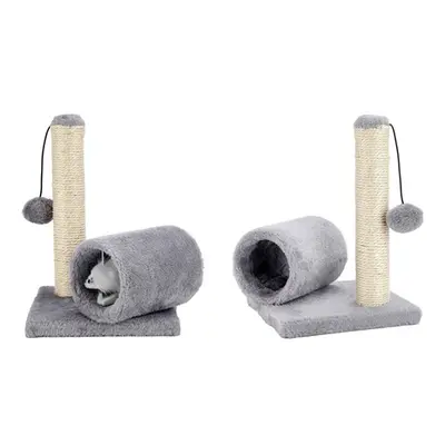 Cat Scratcher Post with Toys and Play Tunnel