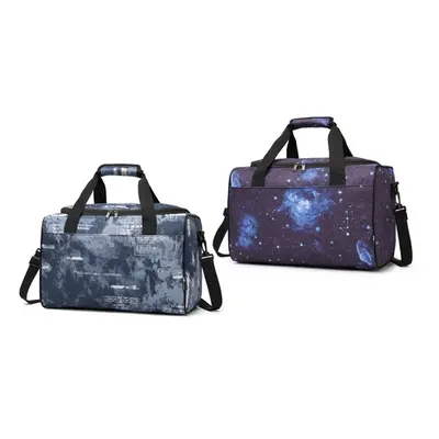 14L Large Capacity Travel Duffle Bag , Galaxy Blue