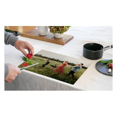 One Personalized Custom Glass Cutting Board, 15.4 x 11.2 ; Delivery Not Included