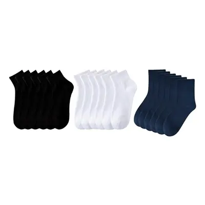 Bottom Up Men'sAnkle Stretch Cotton Low Cut Sports Socks,Navy ,9-12