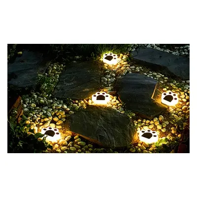 Four Piece Solar LED Light Bear Paw Garden Lamp