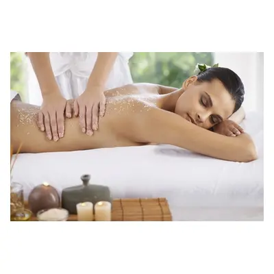 Back neck and shoulder massage and full body exfoliation