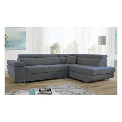 Grey Corner Sofa Bed, Left-Hand Side