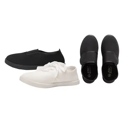 Kid s Slip on School Shoes, Black Strap,7