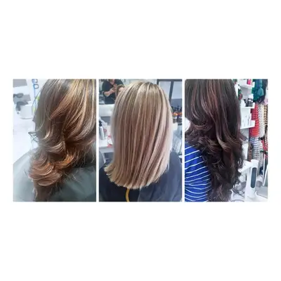 Hair Wash Cut & Blowdry + Deep Conditoning Treatment + Full Head Highlights or Balayage