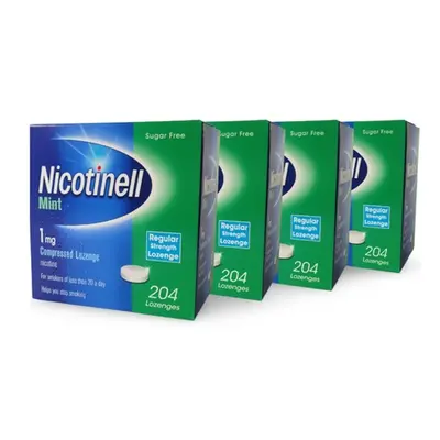 Four Packs of Nicotinell 1mg 204 Lozenges