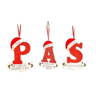 Alphabet Initial Christmas Tree Letter Decoration, N