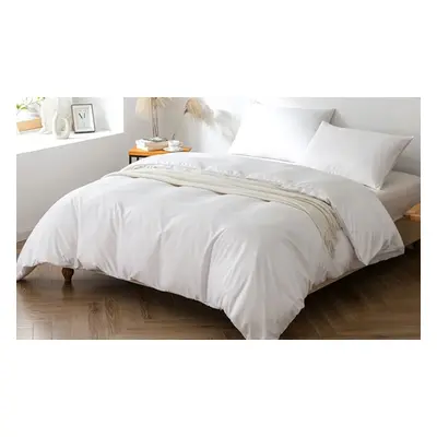 3 Piece Bedding Set, White,200cm