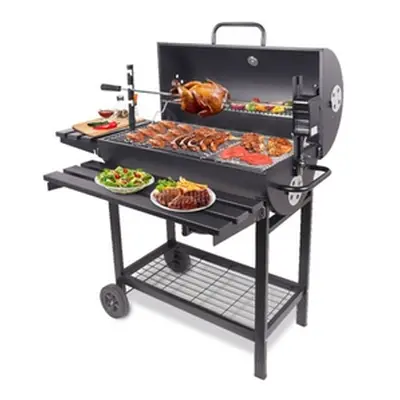 Smoker and Grill Barbeque with Rotisserie