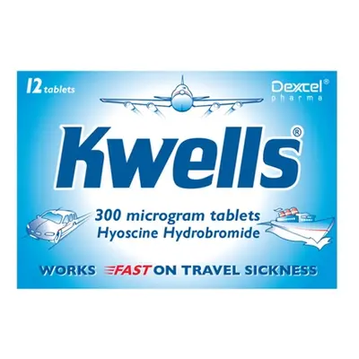 Kwells 300 mcg Tablets for Nausea and Travel Sickness,48 Tablets